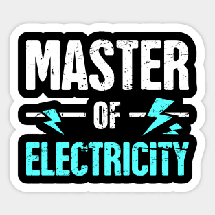 Master of Electricity | Awesome Electrician Sticker